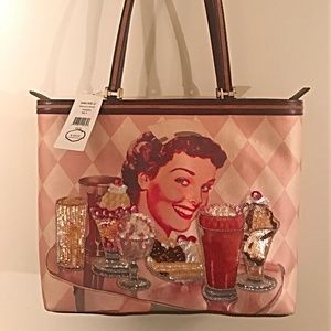 NEW Isabella Fiore Sequin Ruby Sue Tote